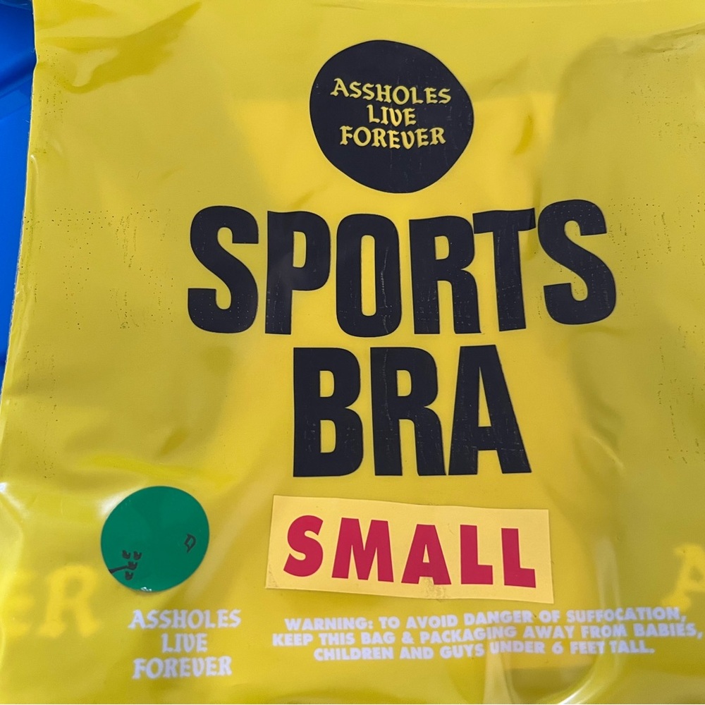 Sports Bra Lot - Assholes Live Forever - Small